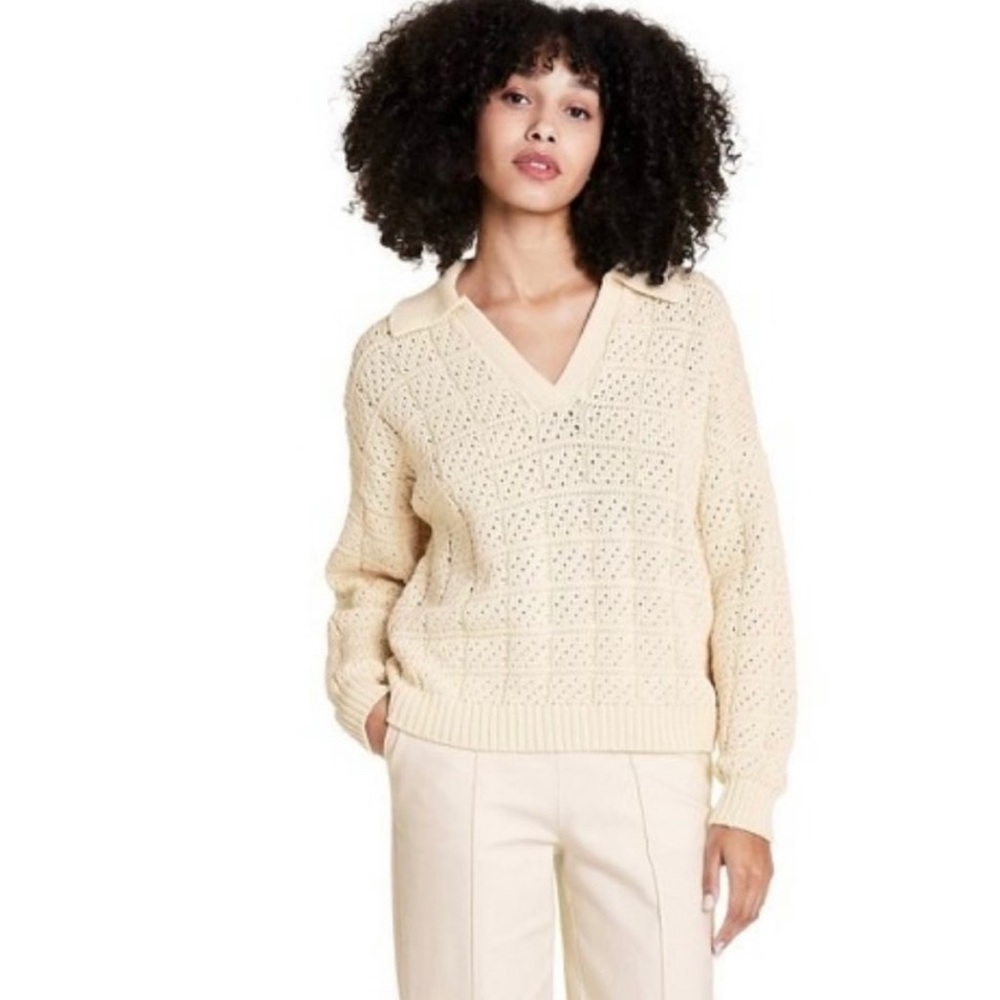 Rachel Comey for Target Open Knit Collared Sweater